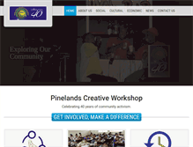 Tablet Screenshot of pinelandscreativeworkshop.org